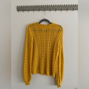 Lauren Conrad mustard yellow sweater